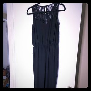 Black Jumper Lace Top